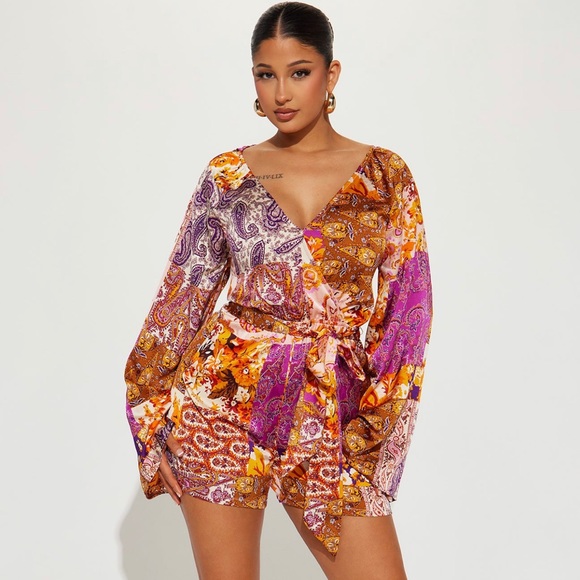 Satin romper - Picture 1 of 3